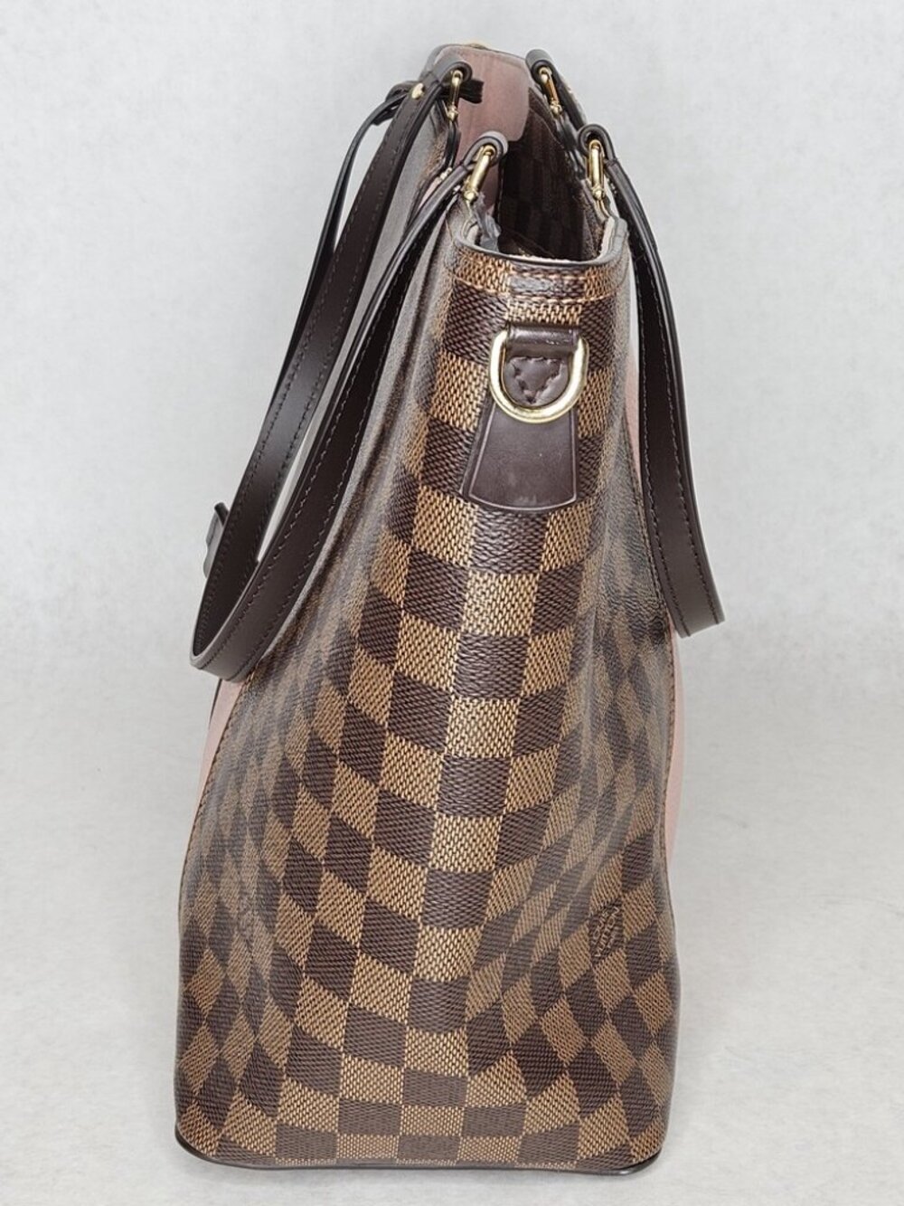 Louis Vuitton Damier Ebene Jersey Magnolia Tote Handbag Purse  - Picture 3 of 15